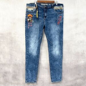 Dreamland Streetwear‎ Jeans Mens 40 Urban Take Flight Eight Ball Skull Hip Hop